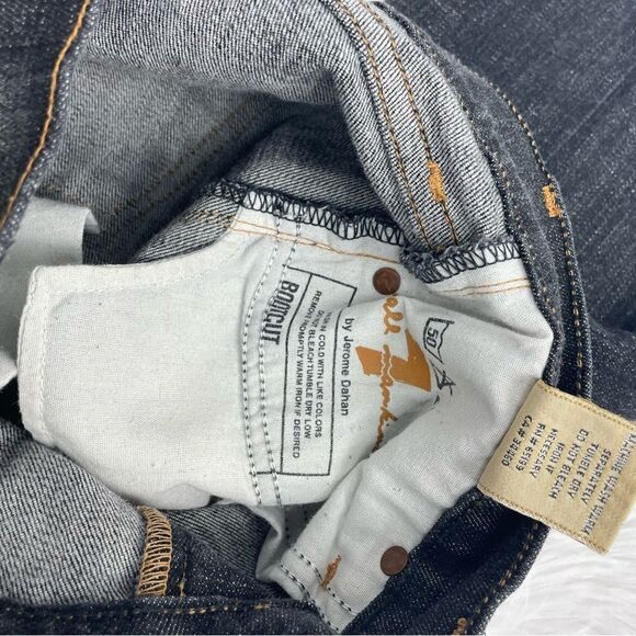 7 For All Mankind Dark Wash Mid Rise Bootcut Jeans - Picture 9 of 11